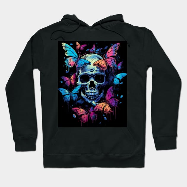 Fairy Grunge Fairycore Aesthetic Skeleton Butterfly Gothic Hoodie by Spit in my face PODCAST